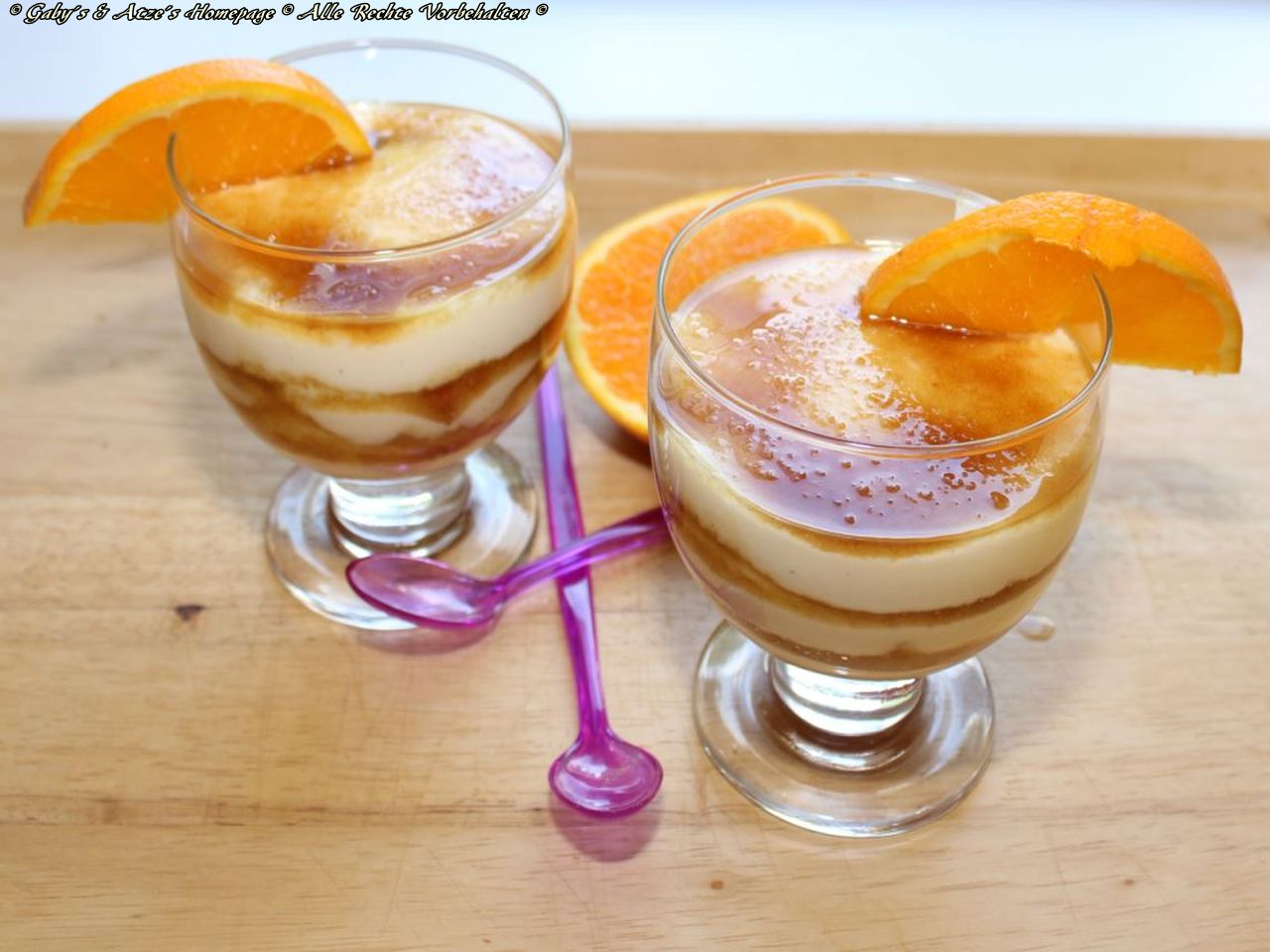 Orangen-Joghurt Dessert - Gaby´s und Atze´s Homepage